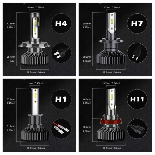 Extremely Bright CANBUS 100W 16000Lumens H4 (9003) Hi/Lo LED Headlight Bulbs - Picture 11 of 12