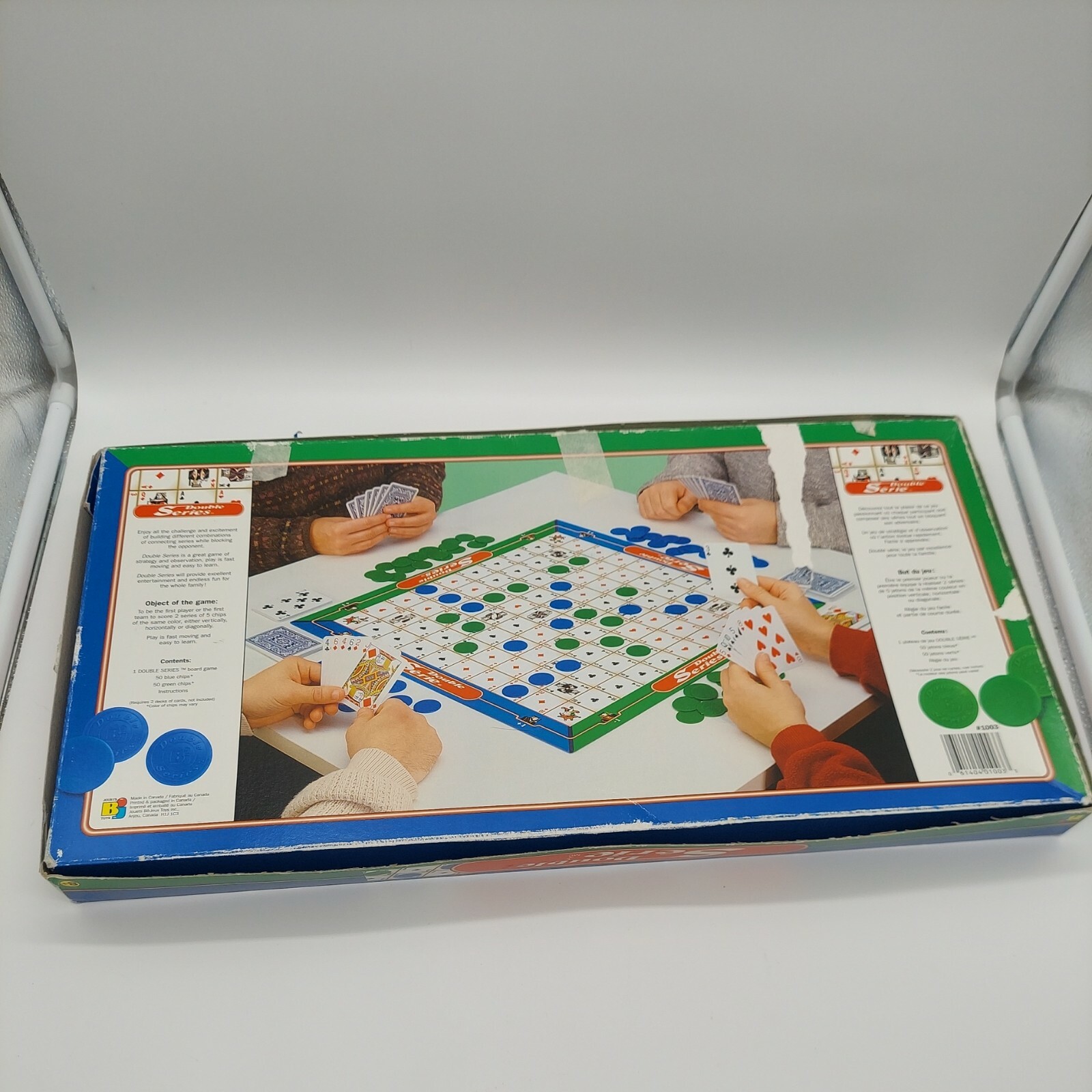 BJ toy Double Series Boardgame Made in Canada Bilingual VTG Cards Chips EUC  | eBay