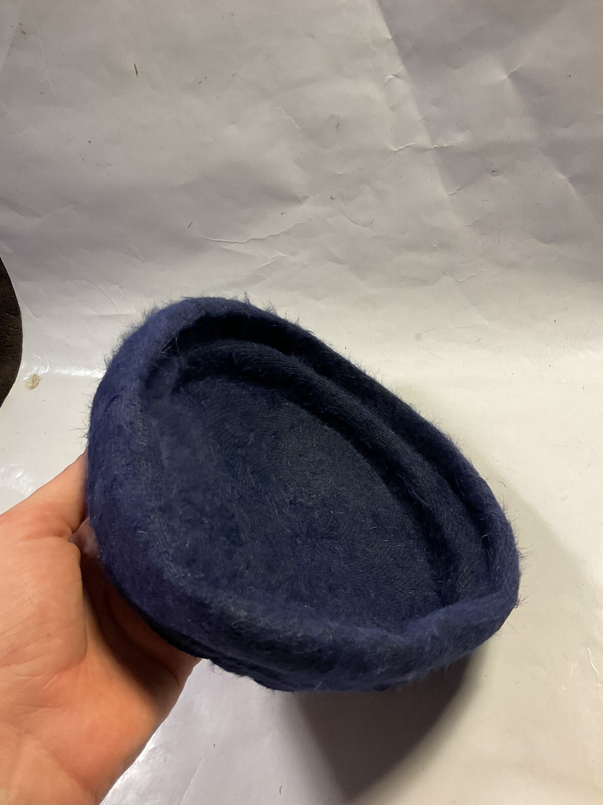 Vintage 60s Kangol  Furgora Janie Rabbit Fur Beret Hat Cap Blue England image 7