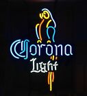 Corona Light Parrot Beer Bar Open 20"x16" Neon Light Sign Lamp Wall Decor Gift