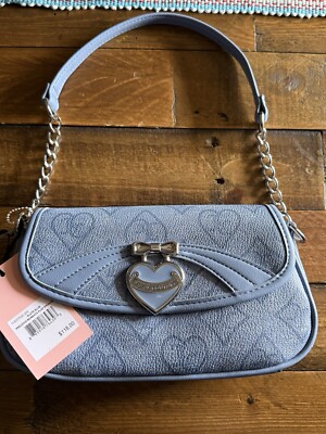 Beautiful Slate Blue Precious Moments Flap Shoulder Bag Juicy Couture NWT