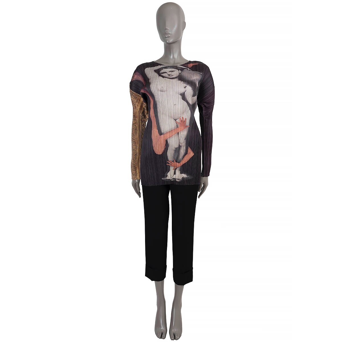 イッセイミヤケ　トップス美品（699） 69960 auth ISSEY MIYAKE PLEATS PLEASE pleated 1997 YASUMASA