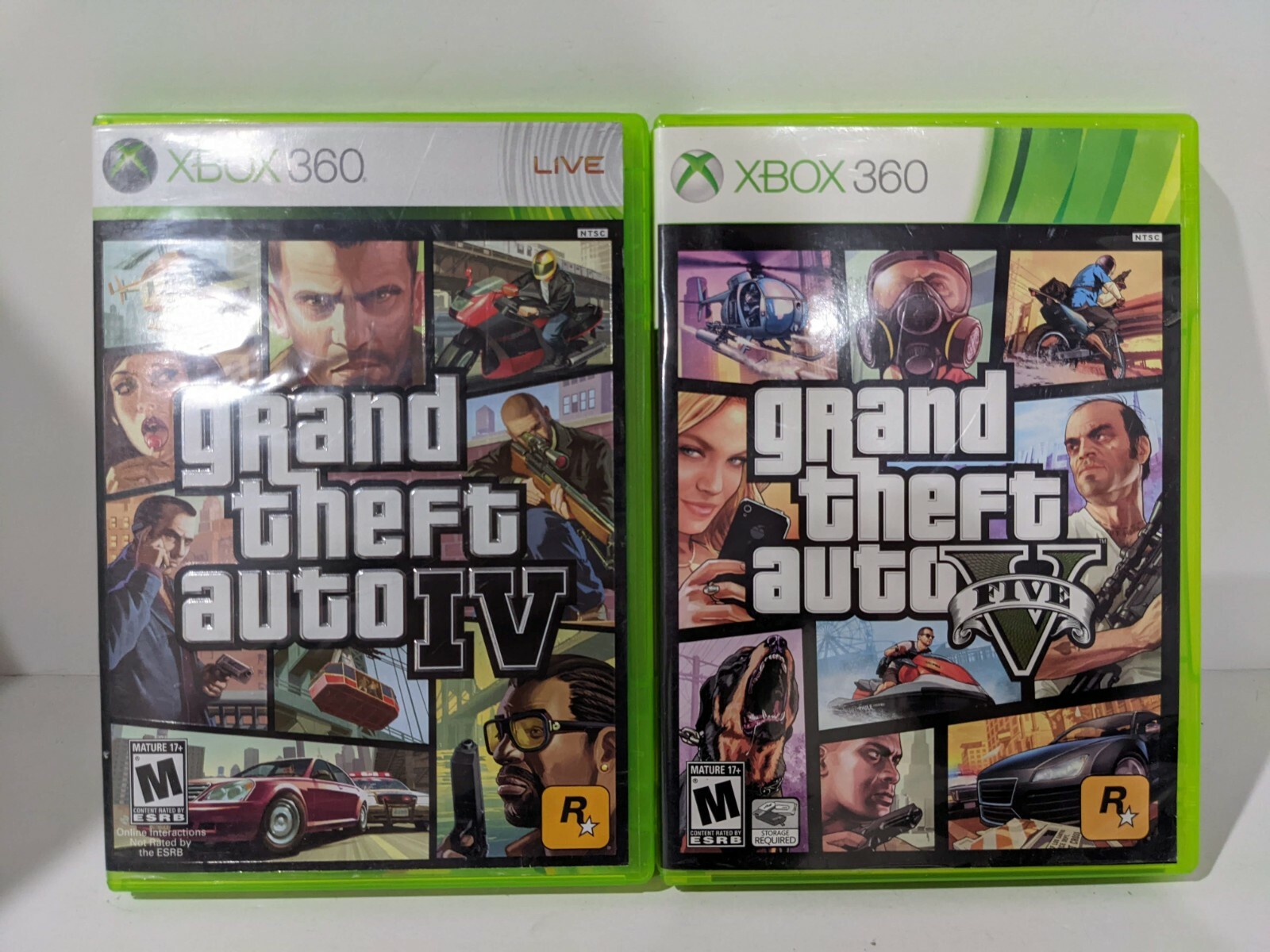 Microsoft Xbox 360 GTA IV V GTA 4 5 LOT OF 2 WITH MAPS TESTED RESURFACED |  eBay