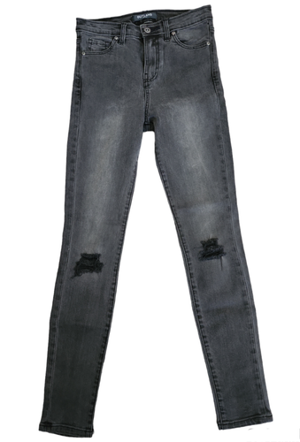 OUTLAND Jeans Women Size US 24 UK 6 Isabel Mid Rise Washed Black Skinny NEW - Picture 2 of 8