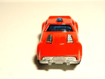 Vintage Lesney Matchbox Superfast Red Fire Chief Car with Outlined
