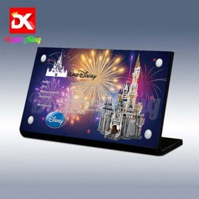 Display King - Acrylic display plaque for Lego The Disney Castle 71040
