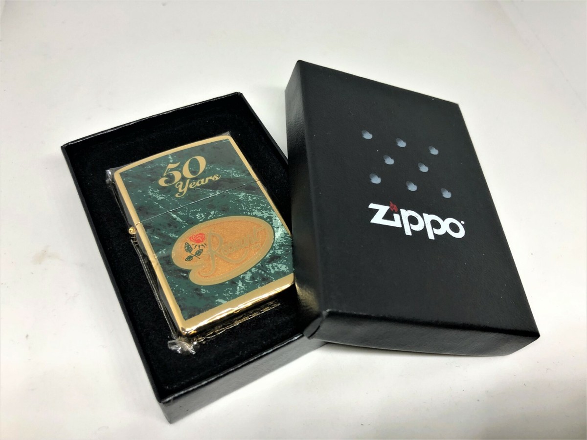 New ZIPPO Limited Edition Roseart 50 Years Anniv Gold-Plated