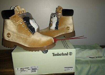 AUTHENTIC* OFF-WHITE x TIMBERLAND TB0A1Q8L BOOTS WHEAT AUTHENTIC* OFF-WHITE x TIMBERLAND TB0A1Q8L BOOTS WHEAT