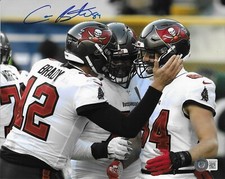 Cameron Brate Signed 8x10 Photo Autographed BAS Tampa Bay Buccaneers 87