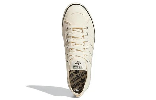 Adidas Nizza RF 74' (GX8340) "Ecru Tint" Off White/Black Men's Sneakers - Picture 4 of 5
