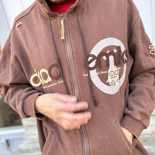 AKADEMIKS—Tuta 2 pezzi—Cappuccio—Uomo XXL—Made in Korea—Ricamata—Y2K—VG+ - Foto 12 di 22