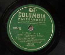 RISE STEVENS & NELSON EDDY TI-RA-LA-LA/WHILE MY LADY SLEEPS 78 RPM 419