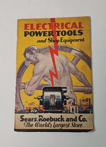 Sears Craftsman Power Tools Catalog 1931 With Original Order Form- RARE