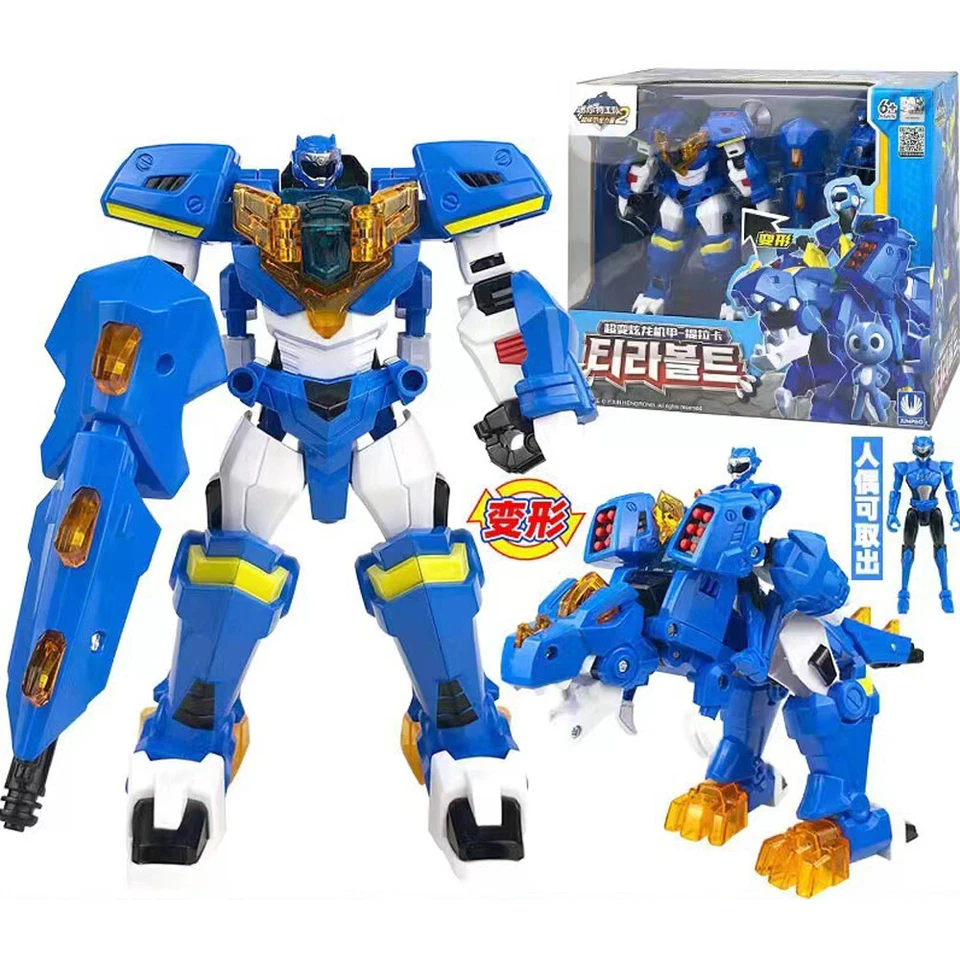 Minifuerza Super Dino Power Trans Cabeza Trans Trans Trans Trans Trans Trans Robot Colección Figura Juguete Foto 3 de 4