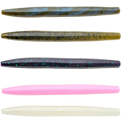 Strike King Ocho 10cm - 10 Gummiköder, Kunstköder, Gummiwurm, Wurmimitat, Köder