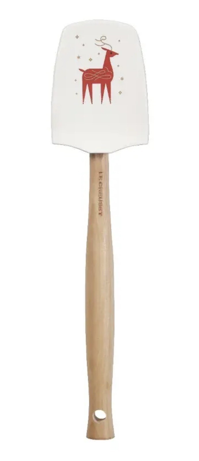 Le Creuset Stoneware NOEL 5 pc Utensil Set 1 Liter Red Crock & 4