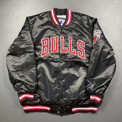 100% Authentic Chicago Bulls Vintage Starter Satin Jacket Size 3XL