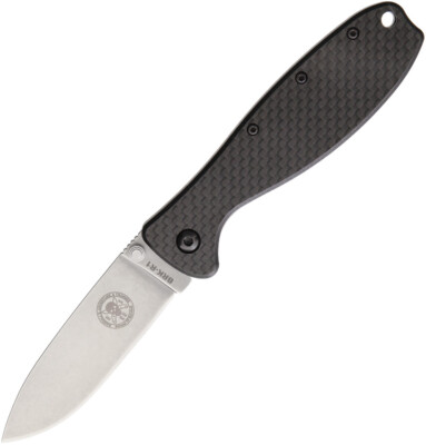 ESEE Zancudo Mosquito CF D2 Framelock Folding Blade Black G10 Handle Knife R2CF
