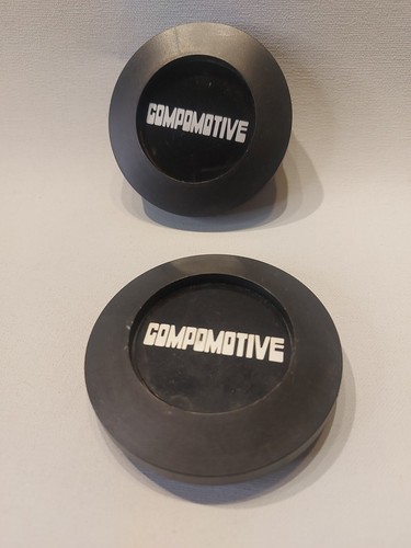 Par genuino de tapas centrales para llantas de aleación Compomotive - Imagen 2 de 5