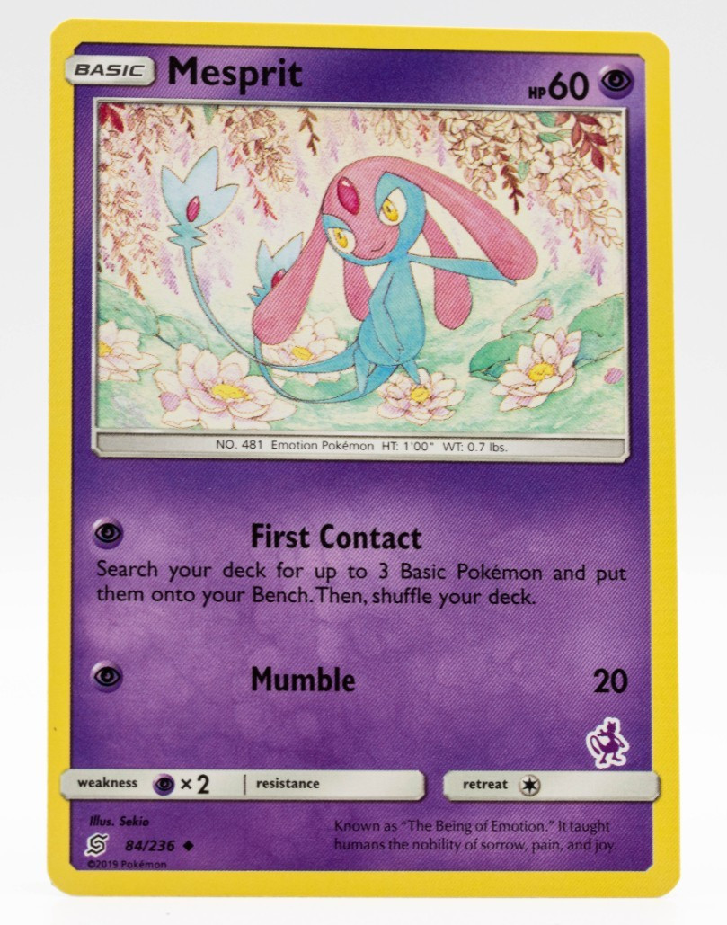 Mesprit Pokemon Unified Minds 84/236 Non-Holo Near Mint