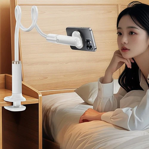nediea Gooseneck Phone Holder Flexible Lazy Arm Stand 360° Rotatable Mini Clamp