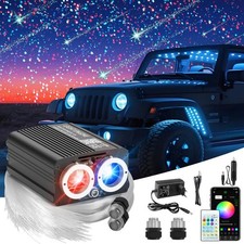 Dual Colors LED Sternenhimmel Auto RGB Meteor Twinkle Lichtfaser Glasfaser Optik