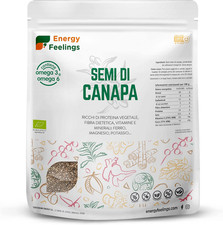 Semi Di Canapa Interi BIO Certificati, Ricchi Di Proteine, Fibre, Vitamine E Min