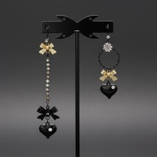 US Seller Betsey Johnson Mismatch Bubble Heart Earrings