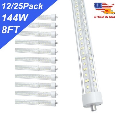 8Foot Daylight Fluorescent Replacement Bulbs FA8 Single Pin 8 Ft Led Light Bulbs