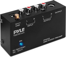 Pyle Phono Turntable Preamp - Mini Electronic Audio Stereo Phonograph