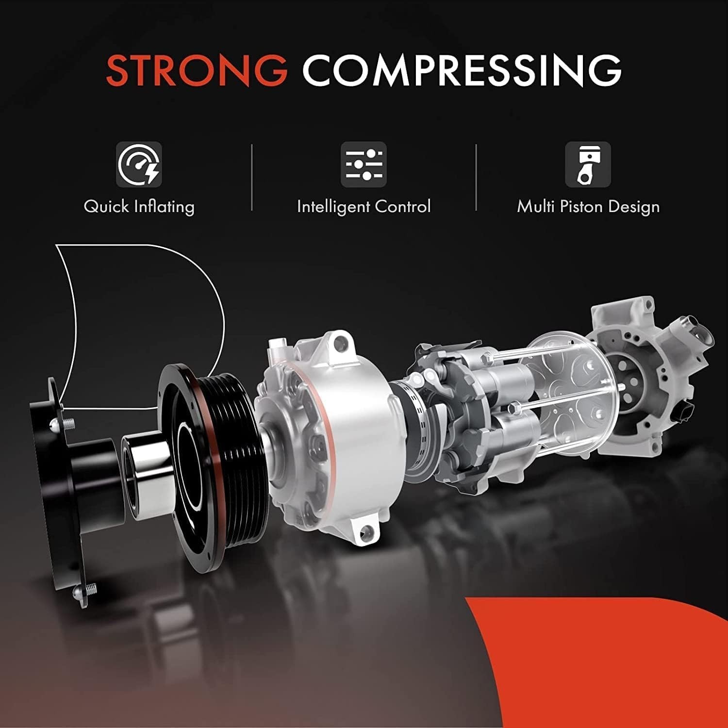 A-Premium Air Conditioner AC Compressor with Clutch Compatible with Infiniti ...