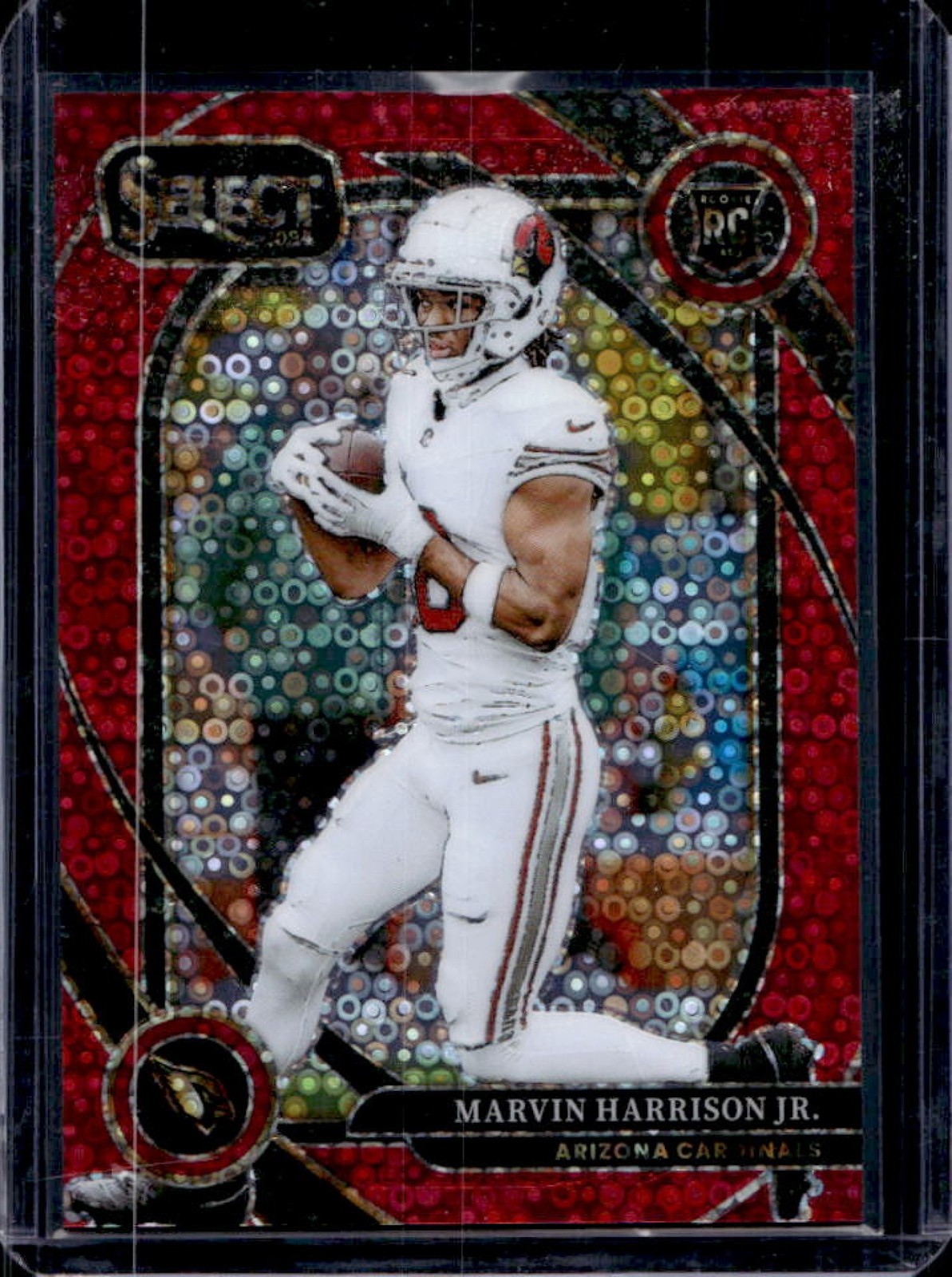 2024 Select Marvin Harrison Jr. Club RC Red Disco Prizm #44/49 Cardinals