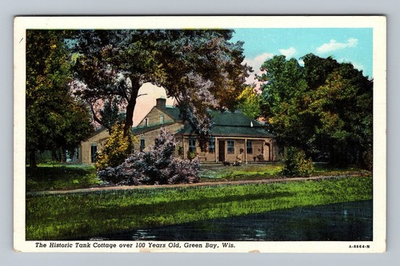 #ad #ad Green Bay WI Wisconsin Tank Cottage Vintage c1961 Postcard $0.99