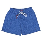 395$ ISAIA NAPOLI Blue Printed Swimsuit Swim Trunks whit Drawstring Waist