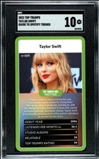 2022 Top Trumps Guide to Spotify Trends Taylor Swift  SGC 10 GEM MINT