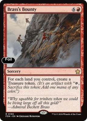 Brass's Bounty - 190 - NM - Foil - Rare - Foundations