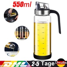 Olivenöl Flasche Ölspender Glas für Küche Kochen Camping (550ml) 