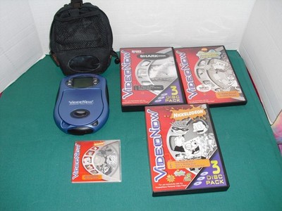 9 Video Now VideoNow Discs & Blue Personal Video Player & Case