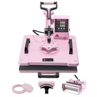Vevor Hitzepresse Transferpresse 30X38Cm Tumbler Presse T-Shirts Rosa
