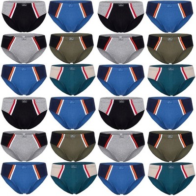 3/6/9/12 Stück Herren Sportslips Baumwolle Slips Unterhosen Gr.5(S)-13(6XL) A570