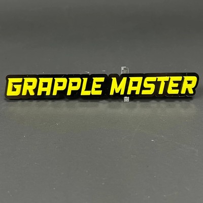 1PC GRAPPLE MASTER 3D Acrylic Badge - Car Truck Emblem Fender Sticker