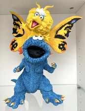 Bottleneck Gallery Cookiezilla vs Bigmoth Blue Statue (Sesame Street x Godzilla)