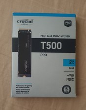 Image of Crucial T500 Pro 2TB PCIe Gen4 NVMe M.2 SSD 7400mb/S..New & Sealed
