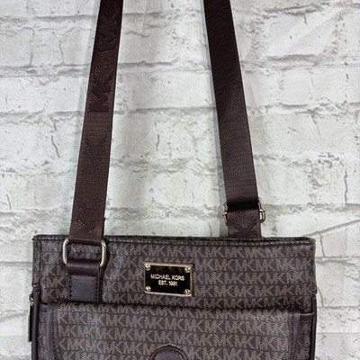 Michael Kors Jet Set Travel Small Signature Logo Messenger Bag 