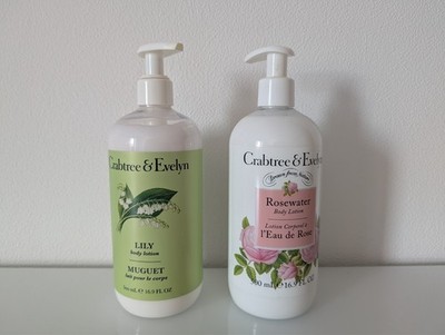 1 x Crabtree & Evelyn Rosewater Bodylotion 500 ml & 1 x Lily Body Lotion 500 ml