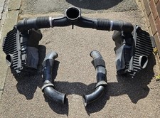 PORSCHE CAYENNE S MK1 (955) 2003-2006 Both Air Filter Boxes, Pipes & MAF Sensors