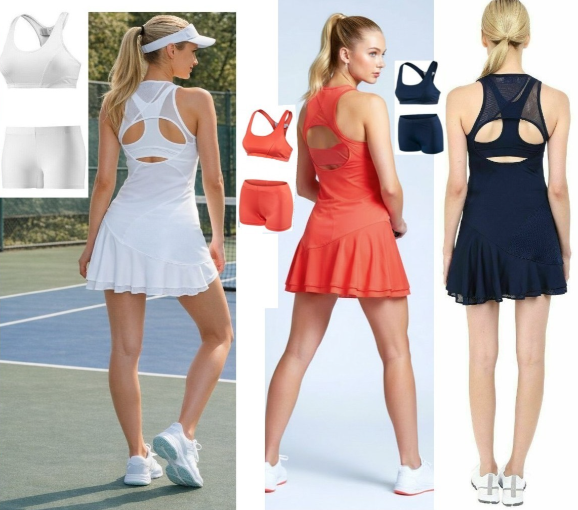 NWT Adidas Stella McCartney Tennis Dress + Bra + Shorts XS S M L