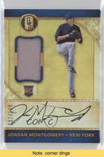 2017 Chronicles Gold Standard Rookie Jersey Jordan Montgomery Auto READ 0jp9
