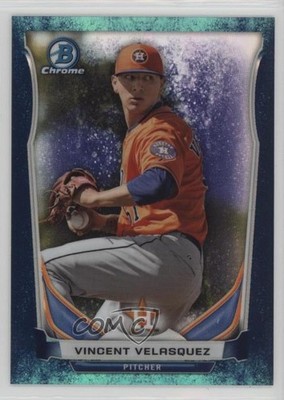 2014 Bowman Chrome Prospects Bubbles Refractor 33/99 Vince Velasquez Vincent sh7