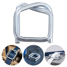 40 Pcs Packing Buckle Galvanized Cord Strapping Buckles Metal for Poly